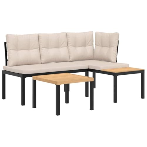 SKM Gartenbank-Set 3-TLG. Schwarz Pulverbeschichteter Stahl,Möbel,Gartenmöbel,Gartenmöbel-Sets,Schwarz,36.25 kg,3283647 SKM Gartenbank-Set 3-TLG. Schwarz Pulverbeschichteter Stahl,Möbel,Gartenmöbel,Gartenmöbel-Sets,Schwarz,36.25 kg,3283647 von SKM