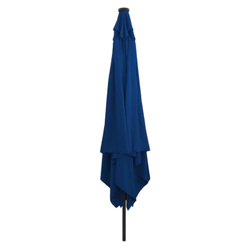 SKM Gartenparasol Blau und Schwarz 295 x 295 x 245 cm,Heim & Garten,Rasen & Garten,Garten & Balkon,Sonnenschirme & Sonnenschutze,Blau,8.75 kg,42003667 von SKM