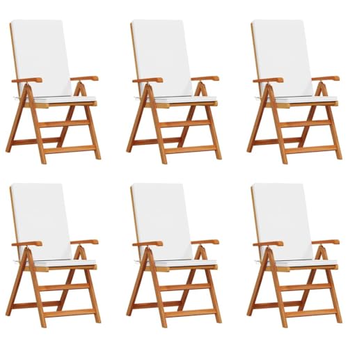 SKM Gartenstuhl 6 pcs Braun 57 x 71,5 x 104 cm Massivholz Teak,Möbel,Gartenmöbel,Gartensitzmöbel,Gartenstühle,Braun,65.46 kg,3375770 von SKM