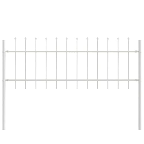 SKM Gartenzaun Weiß 15.3 x 0.6 m Pulverbeschichteter Stahl,Heimwerkerbedarf,Hauseinzäunung,Zaunfelder,Weiß,49.05 kg,3334178 SKM Gartenzaun Weiß 15.3 x 0.6 m Pulverbeschichteter Stahl,Heimwerkerbedarf,Hauseinzäunung,Zaunfelder,Weiß,49.05 kg,3334178 von SKM