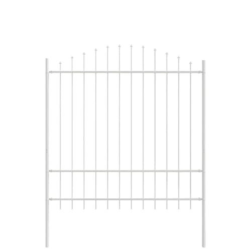 SKM Gartenzaun Weiß 680 x 175 cm,Heimwerkerbedarf,Hauseinzäunung,Zaunfelder,Weiß,41.8 kg,3360152 von SKM