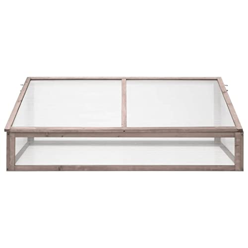 SKM Gewächshaus Grau 110x58,5x39 cm Tannenholz,Heim & Garten,Rasen & Garten,Gartenpflege,Gewächshäuser,Grau,2.9 kg,362647 von SKM