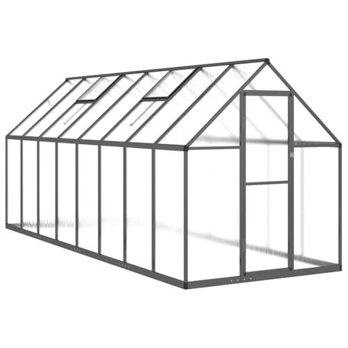 SKM Gewächshaus mit Fundamentrahmen Anthrazit 445x169x195 cm Alu,Heim & Garten,Rasen & Garten,Gartenpflege,Gewächshäuser,Anthrazit,53.9 kg,3266334 SKM Gewächshaus mit Fundamentrahmen Anthrazit 445x169x195 cm Alu,Heim & Garten,Rasen & Garten,Gartenpflege,Gewächshäuser,Anthrazit,53.9 kg,3266334 von SKM