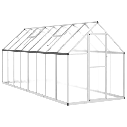 SKM Gewächshaus mit Fundamentrahmen Silber 445x169x195cm Aluminimum,Heim & Garten,Rasen & Garten,Gartenpflege,Gewächshäuser,Silber,53.9 kg,3266332 SKM Gewächshaus mit Fundamentrahmen Silber 445x169x195cm Aluminimum,Heim & Garten,Rasen & Garten,Gartenpflege,Gewächshäuser,Silber,53.9 kg,3266332 von SKM