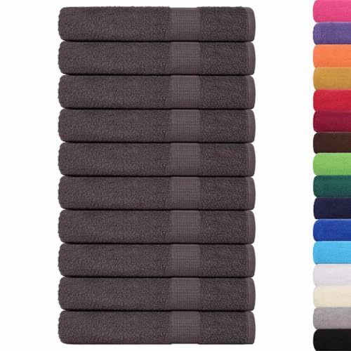 SKM Handtücher 25 STK. Anthrazit 100x200 cm 360 g/m² 100% Baumwolle,Heim & Garten,Haushaltswäsche,Handtücher,Anthrazit,18.85KG,136700 von SKM