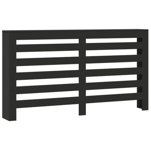 SKM Heizkörperverkleidung Schwarz 149x20x82 cm Holzwerkstoff,Heim & Garten,Haushaltsgeräte-Zubehör,Heizkörper-Zubehör,Schwarz,16.1 kg,852700 von SKM