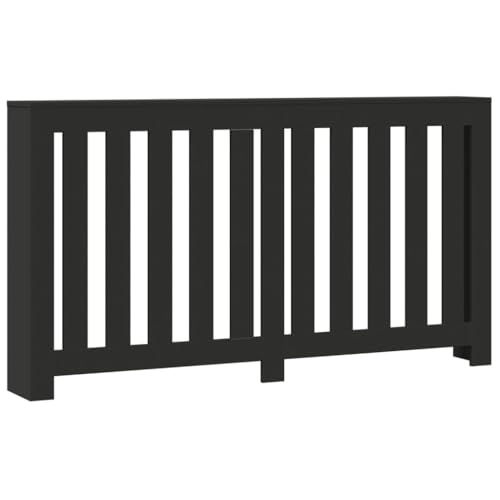 SKM Heizkörperverkleidung Schwarz 149x20x82 cm Holzwerkstoff,Heim & Garten,Haushaltsgeräte-Zubehör,Heizkörper-Zubehör,Schwarz,16.3 kg,852745 von SKM