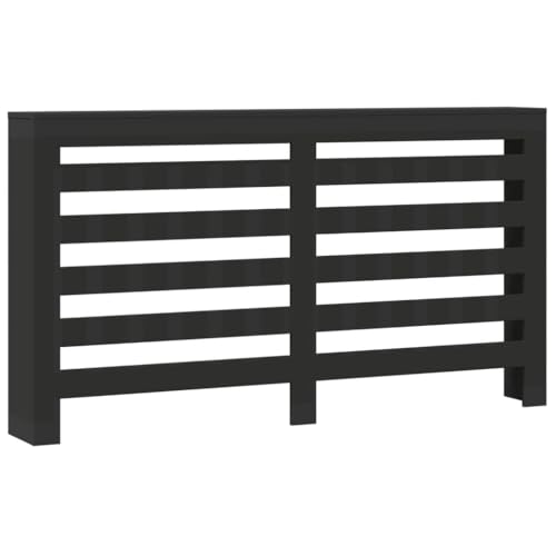 SKM Heizkörperverkleidung Schwarz 175x20x82 cm Holzwerkstoff,Heim & Garten,Haushaltsgeräte-Zubehör,Heizkörper-Zubehör,Schwarz,18.8 kg,852754 von SKM