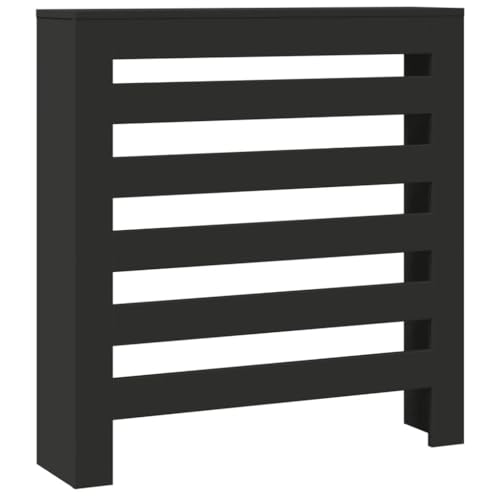 SKM Heizkörperverkleidung Schwarz 78x20x82 cm Holzwerkstoff,Heim & Garten,Haushaltsgeräte-Zubehör,Heizkörper-Zubehör,Schwarz,10.3 kg,852682 von SKM