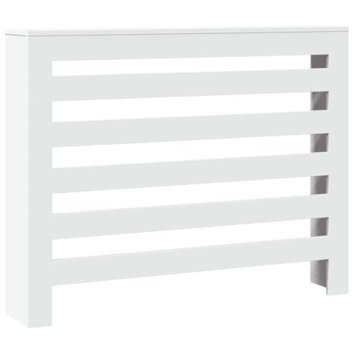 SKM Heizkörperverkleidung Weiß 104x20x82 cm Holzwerkstoff,Heim & Garten,Haushaltsgeräte-Zubehör,Heizkörper-Zubehör,Weiß,12.1 kg,852690 von SKM