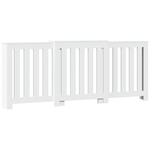 SKM Heizkörperverkleidung Weiß 205x21,5x83,5 cm Holzwerkstoff,Heim & Garten,Haushaltsgeräte-Zubehör,Heizkörper-Zubehör,Weiß,24.5 kg,852762 von SKM