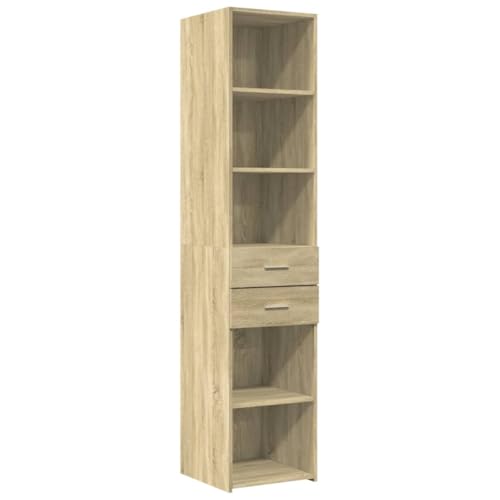 SKM Highboard Sonoma-Eiche 40x42,5x185 cm Holzwerkstoff,Möbel,Schränke,Sideboards,Braun,37 kg,3281443 SKM Highboard Sonoma-Eiche 40x42,5x185 cm Holzwerkstoff,Möbel,Schränke,Sideboards,Braun,37 kg,3281443 von SKM