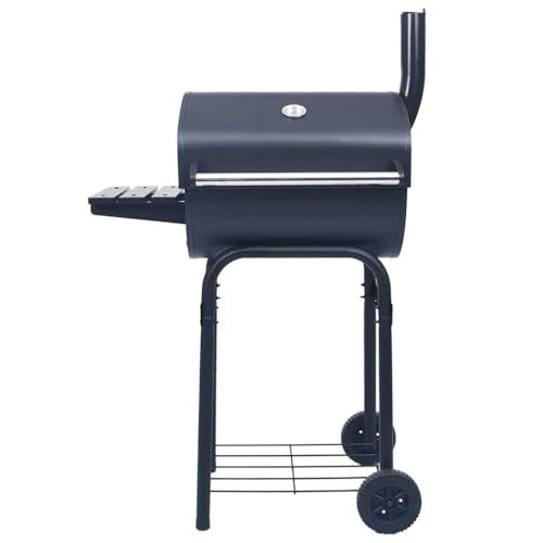 SKM Holzkohlegrill Smoker mit Unterer Ablage Schwarz,Heim & Garten,Küche & Esszimmer,Küchengeräte,Grills,Schwarz,14 kg,46649 von SKM