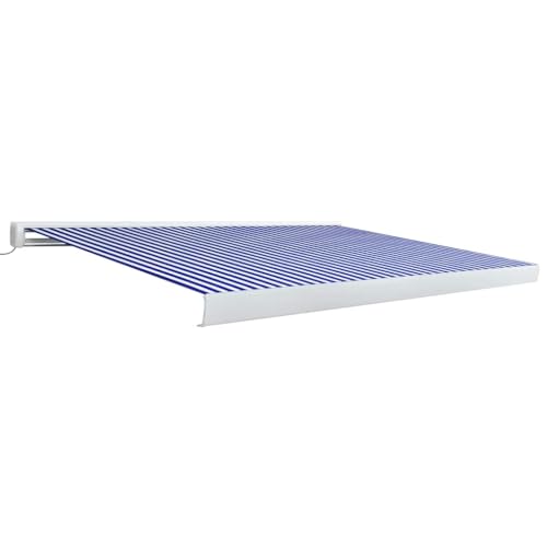 SKM Kassettenmarkise mit Motor 400x300 cm Blau und Weiß,Heim & Garten,Rasen & Garten,Garten & Balkon,Markisen,Blau,53.1 kg,3052659 SKM Kassettenmarkise mit Motor 400x300 cm Blau und Weiß,Heim & Garten,Rasen & Garten,Garten & Balkon,Markisen,Blau,53.1 kg,3052659 von SKM