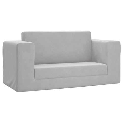 SKM Kinder-Schlafsofa 2-Sitzer Hellgrau Weicher Plüsch,Möbel,Baby- & Kleinkindmöbel,Grau,3.3 kg,357035 SKM Kinder-Schlafsofa 2-Sitzer Hellgrau Weicher Plüsch,Möbel,Baby- & Kleinkindmöbel,Grau,3.3 kg,357035 von SKM