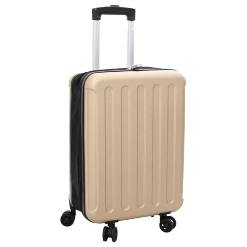 SKM Koffer mit Schloss Champagner 34 x 23 x 55,5 cm ABS Kunststoff,Andere,Taschen & Koffer,Reisekoffer,Beige,2.85 kg,42006254 von SKM