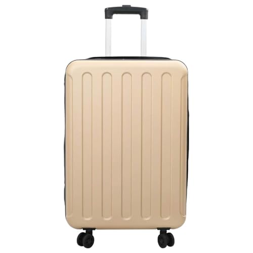 SKM Koffer mit Schloss Champagner 43 x 27 x 66 cm ABS Kunststoff,Andere,Taschen & Koffer,Reisekoffer,Beige,3.7 kg,42006255 von SKM