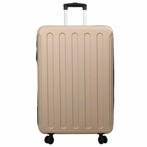 SKM Koffer mit Schloss Champagner 50 x 30 x 76 cm ABS Kunststoff,Andere,Taschen & Koffer,Reisekoffer,Beige,4.65 kg,42006256 von SKM