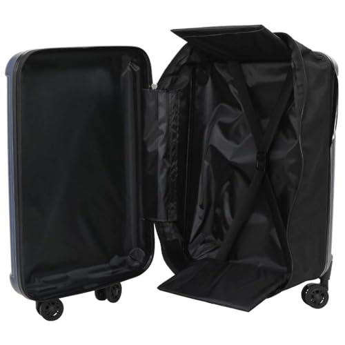 SKM Koffer mit Schloss Dunkelblau 43 x 27 x 66 cm ABS Kunststoff,Andere,Taschen & Koffer,Reisekoffer,Blau,3.7 kg,42006243 von SKM