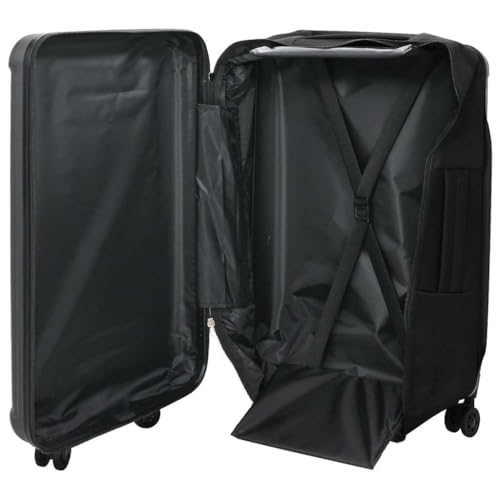 SKM Koffer mit Schloss Dunkelgrau 43 x 27 x 66 cm ABS Kunststoff,Andere,Taschen & Koffer,Reisekoffer,Grau,3.7 kg,42006231 von SKM