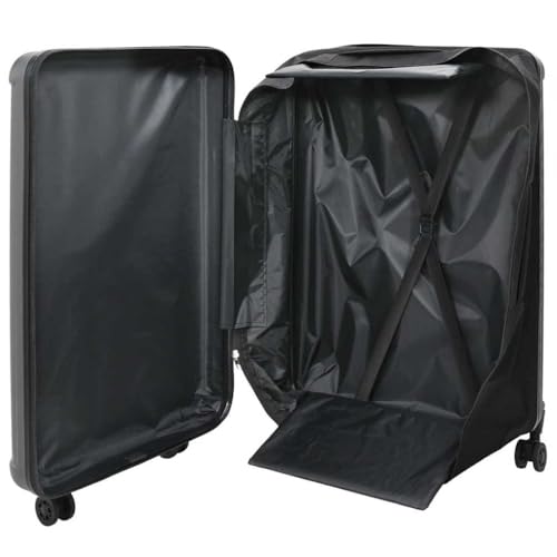 SKM Koffer mit Schloss Dunkelgrau 50 x 30 x 76 cm ABS Kunststoff,Andere,Taschen & Koffer,Reisekoffer,Grau,4.65 kg,42006232 von SKM