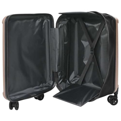 SKM Koffer mit Schloss Rotgolden 43 x 27 x 66 cm ABS Kunststoff,Andere,Taschen & Koffer,Reisekoffer,Gold,3.7 kg,42006239 von SKM