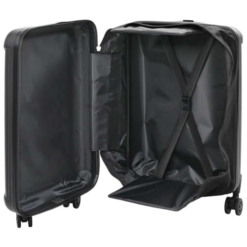SKM Koffer mit Schloss Schwarz 34 x 23 x 55,5 cm ABS Kunststoff,Andere,Taschen & Koffer,Reisekoffer,Schwarz,2.85 kg,42006226 von SKM
