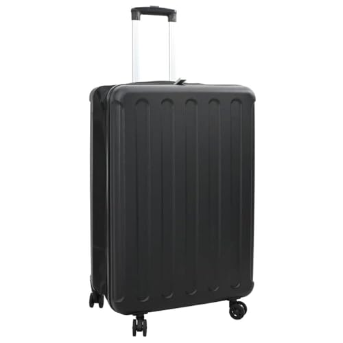 SKM Koffer mit Schloss Schwarz 50 x 30 x 76 cm ABS Kunststoff,Andere,Taschen & Koffer,Reisekoffer,Schwarz,4.65 kg,42006228 von SKM