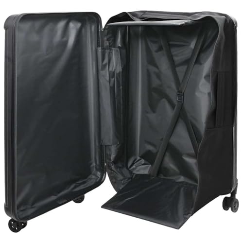 SKM Koffer mit Schloss Schwarz 50 x 30 x 76 cm ABS Kunststoff,Andere,Taschen & Koffer,Reisekoffer,Schwarz,4.65 kg,42006228 von SKM