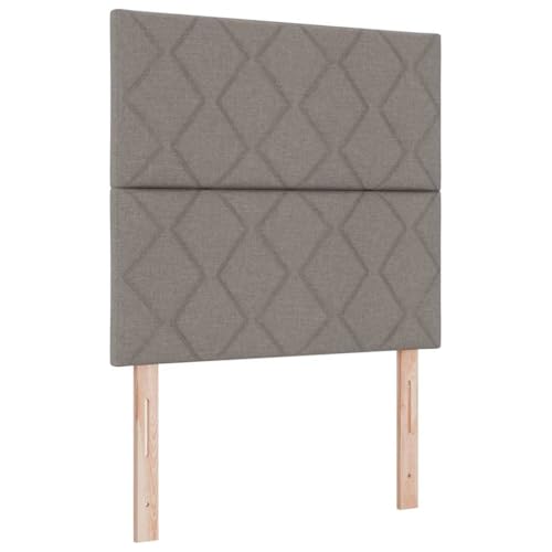 SKM Kopfteil mit LED -Streifenleuchten Taupe 100 cm Stoff,Möbel,Betten & Zubehör,Kopf- & Fußenden,Taupe,11.28 kg,3338505 von SKM