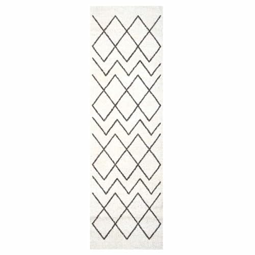 SKM Küchenmatte Geometric Geometrisch 45 x 150 cm Samt,Heim & Garten,Dekoration,Fußmatten,Weiß,1.6 kg,42013423 von SKM