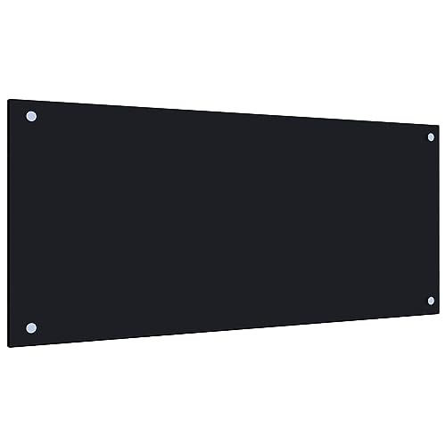 SKM Küchenrückwand Schwarz 90x40 cm Hartglas, Weight: 6.13 kg, 249487 von SKM