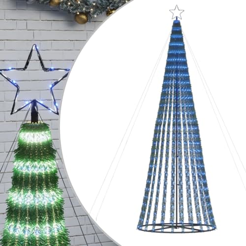 SKM LED Weihnachtsbaum 688 LEDs Blau 300 cm,Heim & Garten,Dekoration,Festtags-Dekoartikel,Weihnachtsbäume,Blau,6.33 kg,358070 von SKM
