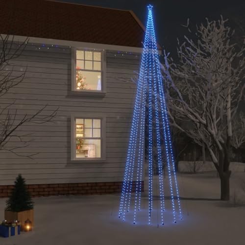 SKM LED-Weihnachtsbaum mit Erdnägeln Blau 1134 LEDs 800 cm,Heim & Garten,Dekoration,Festtags-Dekoartikel,Weihnachtsbäume,Blau,11.77KG,343565 von SKM