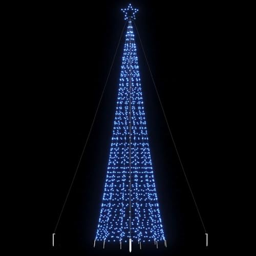 SKM LED Weihnachtsbaum mit Erdspießen 1534 LEDs Blau 500 cm,Heim & Garten,Dekoration,Festtags-Dekoartikel,Weihnachtsbäume,Blau,5.46KG,4016406 von SKM