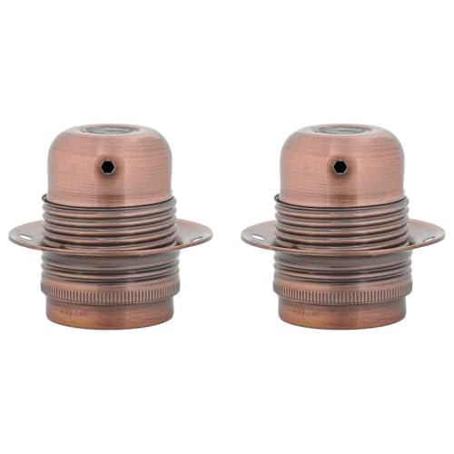 SKM Lampenfassungen 2 STK. Rot-Bronze E27,Heim & Garten,Beleuchtungszubehör,Rotbronze,0.19 kg,4106519 von SKM