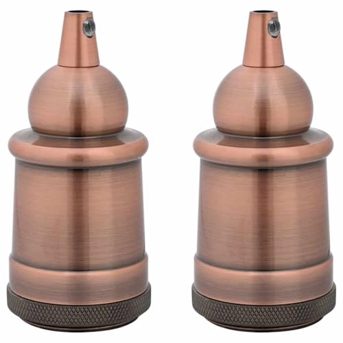 SKM Lampenfassungen 2 STK. Rot-Bronze E27,Heim & Garten,Beleuchtungszubehör,Rotbronze,0.26 kg,4106539 SKM Lampenfassungen 2 STK. Rot-Bronze E27,Heim & Garten,Beleuchtungszubehör,Rotbronze,0.26 kg,4106539 von SKM
