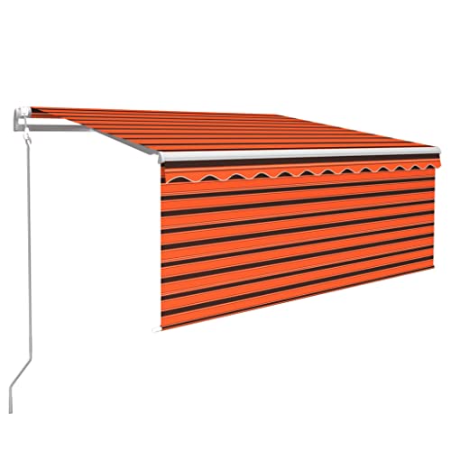 SKM Markise Automatisch Einzieh mit Volant 3x2,5 m Orange Braun,Heim & Garten,Rasen & Garten,Garten & Balkon,Markisen,Mehrfarbig,23.32 kg,3069270 SKM Markise Automatisch Einzieh mit Volant 3x2,5 m Orange Braun,Heim & Garten,Rasen & Garten,Garten & Balkon,Markisen,Mehrfarbig,23.32 kg,3069270 von SKM