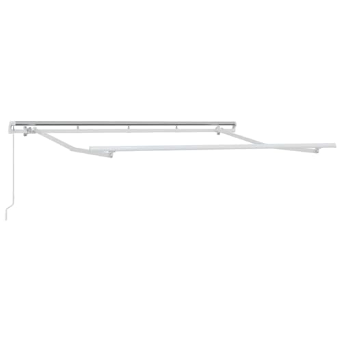 SKM Markisenrahmen Weiß 3 x 2 m Metall,Heim & Garten,Rasen & Garten,Garten & Balkon,Markisen-Zubehör,Weiß,15.46 kg,42002541 von SKM