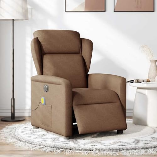 SKM Massagesessel Elektrisch Braun Stoff,Möbel,Stühle,Sessel,Braun,22.9KG,3303128 von SKM