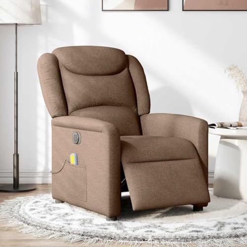 SKM Massagesessel Elektrisch Braun Stoff,Möbel,Stühle,Sessel,Braun,23.1KG,3303188 von SKM