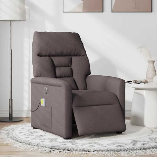 SKM Massagesessel Elektrisch Dunkelbraun Stoff,Möbel,Stühle,Sessel,Braun,22KG,3303027 von SKM
