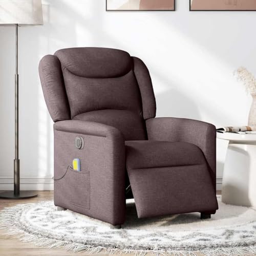 SKM Massagesessel Elektrisch Dunkelbraun Stoff,Möbel,Stühle,Sessel,Braun,23.1KG,3303189 von SKM