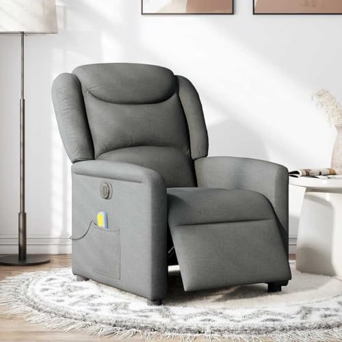 SKM Massagesessel Elektrisch Dunkelgrau Stoff,Möbel,Stühle,Sessel,Grau,23.1KG,3303185 von SKM