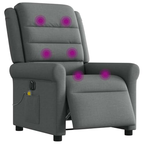 SKM Massagesessel Elektrisch Dunkelgrau Stoff,Möbel,Stühle,Sessel,Grau,23.4KG,3303305 von SKM