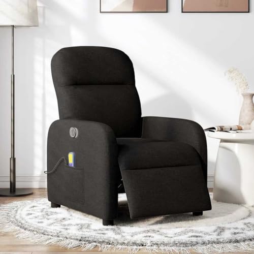 SKM Massagesessel Elektrisch Schwarz Stoff,Möbel,Stühle,Sessel,Schwarz,22.5KG,3302964 von SKM