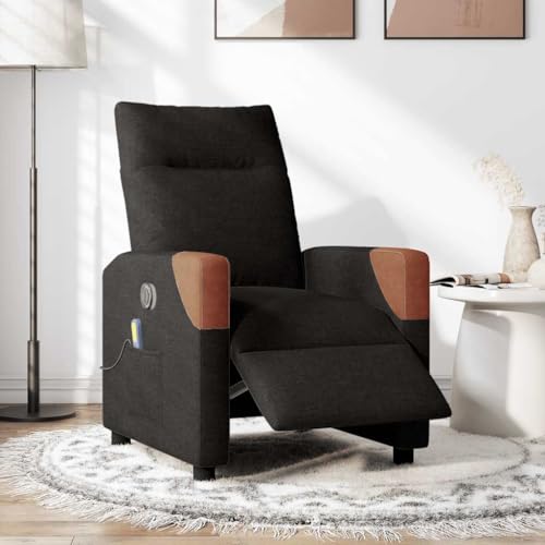 SKM Massagesessel Elektrisch Schwarz Stoff,Möbel,Stühle,Sessel,Schwarz,22.5KG,3324000 von SKM
