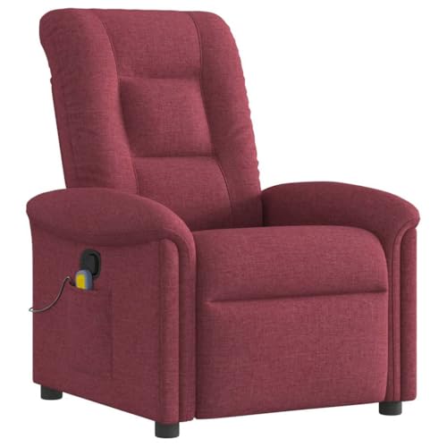 SKM Massagesessel Weinrot Stoff,Möbel,Stühle,Sessel,Rot,20.5KG,4015629 von SKM