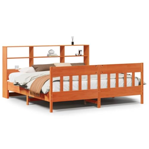 SKM Massivholzbett ohne Matratze Wachsbraun 180x200 Kiefernholz,Möbel,Betten & Zubehör,Betten & Bettgestelle,Braun,54.82KG,3323214 von SKM