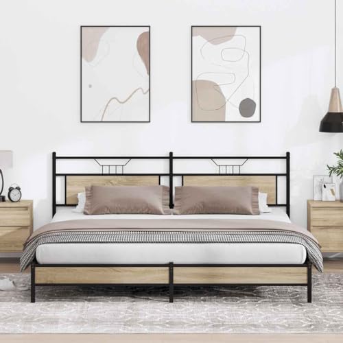 SKM Metallbett ohne Matratze Sonoma-Eiche 193x203 cm,Möbel,Betten & Zubehör,Betten & Bettgestelle,Braun,38.1KG,3325118 SKM Metallbett ohne Matratze Sonoma-Eiche 193x203 cm,Möbel,Betten & Zubehör,Betten & Bettgestelle,Braun,38.1KG,3325118 von SKM